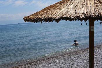 Nafsika Beach Delphi-Itea Bagian luar foto